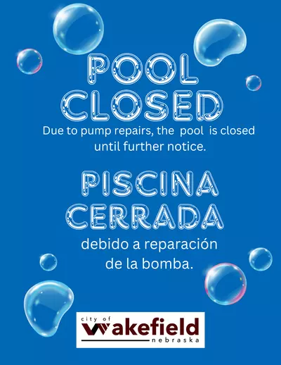 Pool Unable to Open on Monday, May 25, 2026