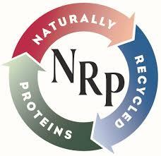 NRP logo red, blue, and green